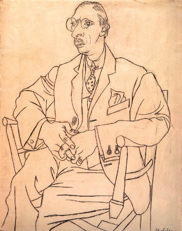 Portrait of Igor Stravinsky by Pablo Picasso, 1920