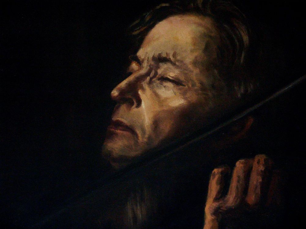 George Enescu Romanian Composer painting