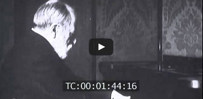 This rare film footage is showing the great composer Camille Saint-Saëns wonderfully in action!