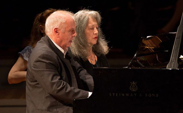 Daniel Barenboim and Martha Argerich piano duo