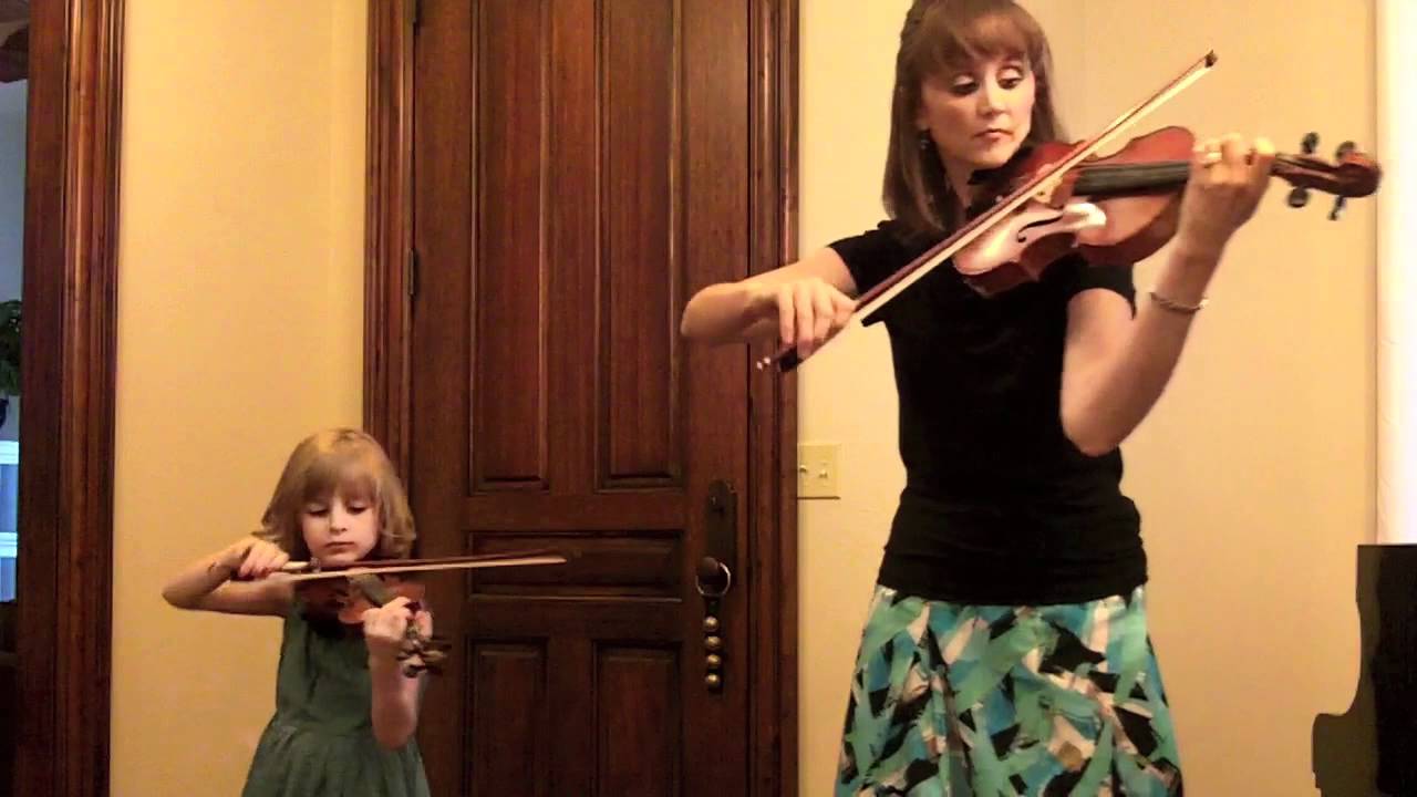 Mother and Daughter Play Bach Double Violin Concerto