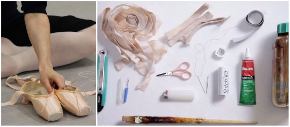 pointe shoes preparation australian ballet company