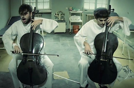 2cellos muse hysteria new clip