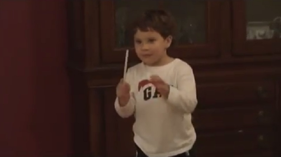 3 Year Old Child Conductor Takes On Beethoven's 5th