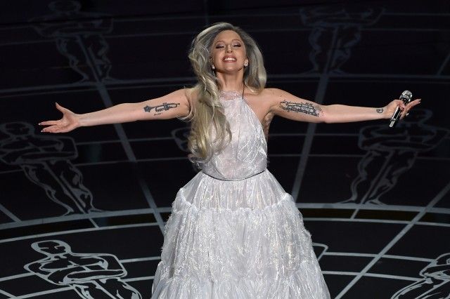 Lady Gaga Performing a Tribute to The 'Sound of Music' at the Oscars. Photo: Getty Images