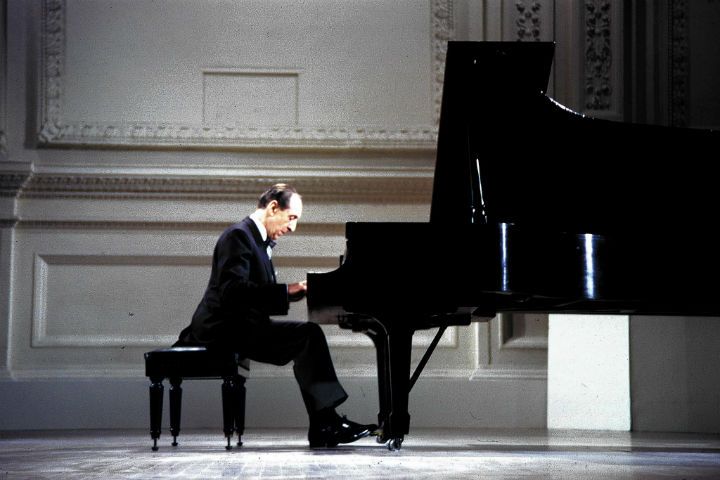 Vladimir Horowitz at the Carnegie Hall concert in 1965.