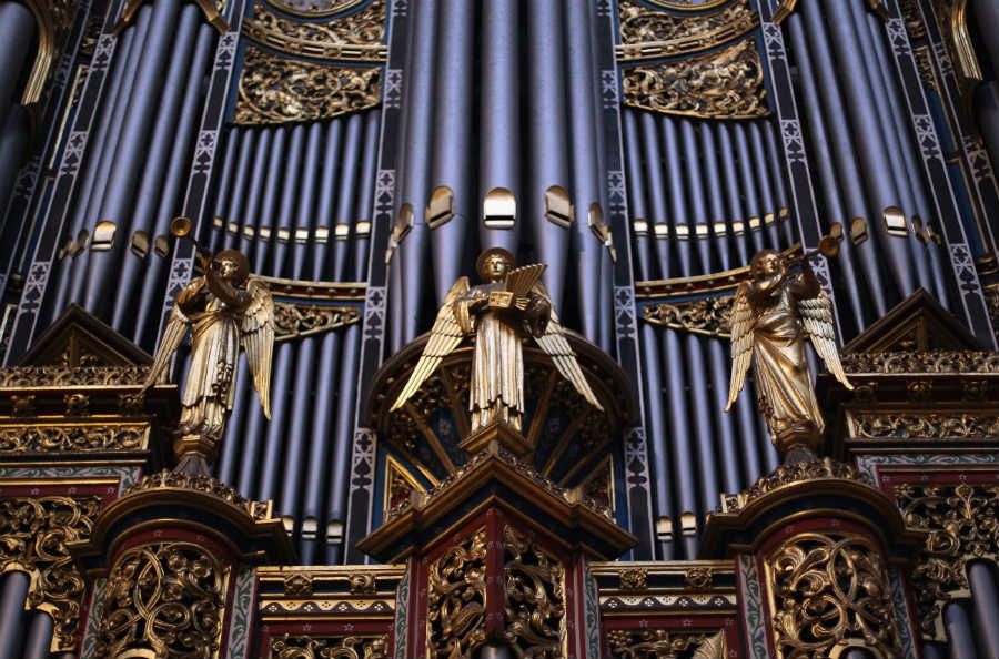 Organ pipes at Westminster Abbey 