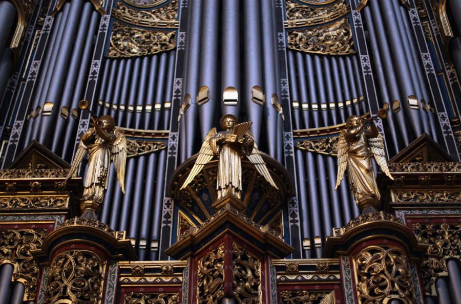 Organ pipes at Westminster Abbey