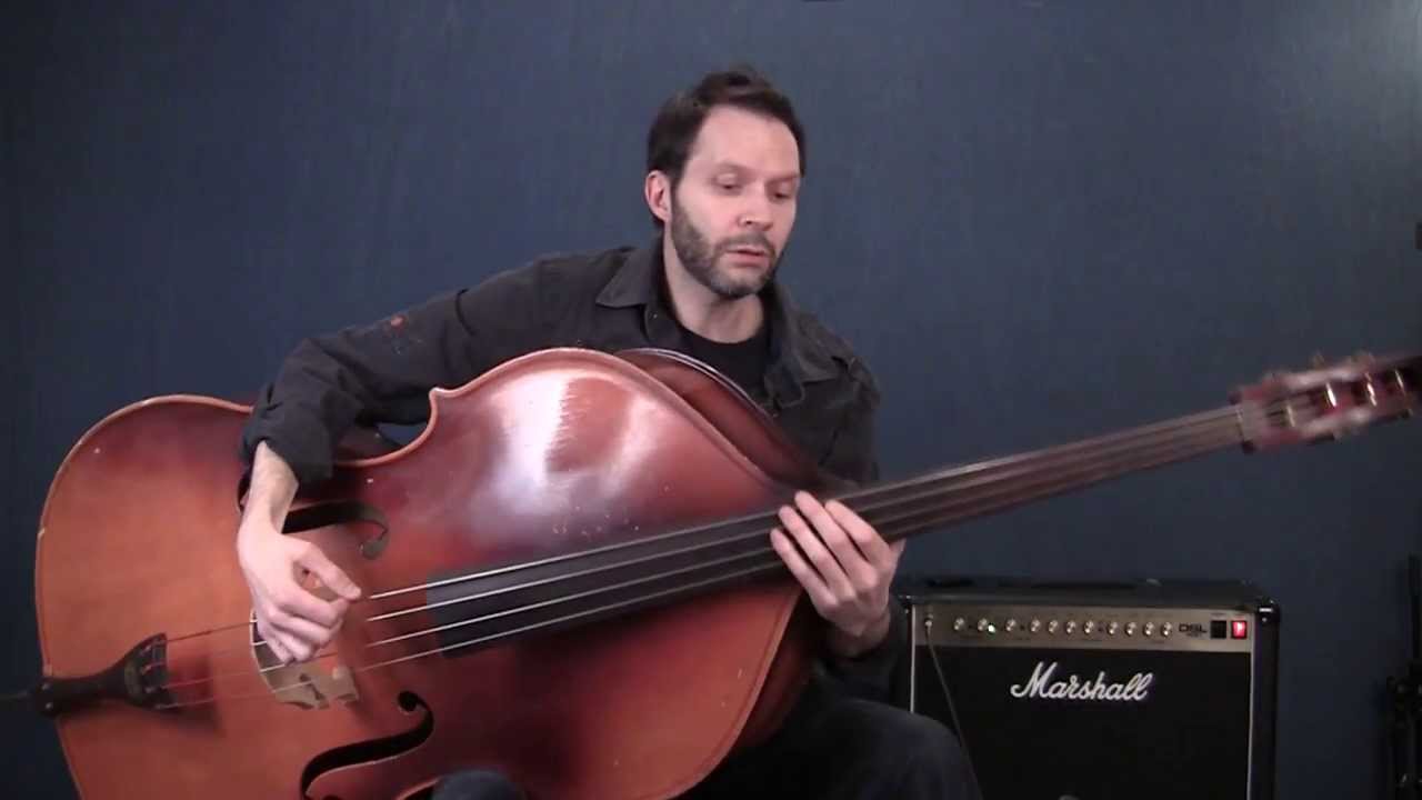 Rock Guitarist Shreds an Acoustic Bass