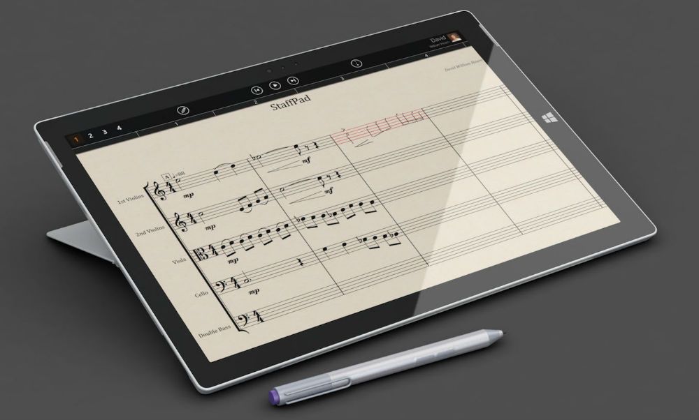 StaffPad musical notation software