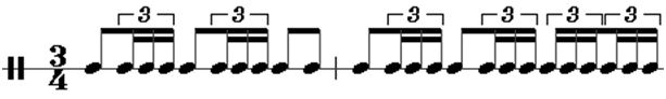 Bolero rhythm pattern