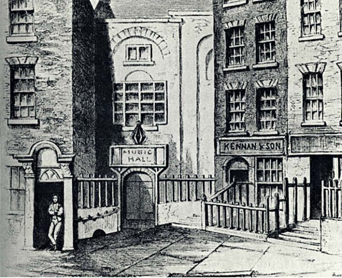 The Great Music Hall in Fishamble Street, Dublin, where Messiah was first performed