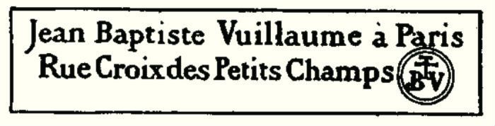 Jean-Baptiste Vuillaume (b.1798 - d.1875)