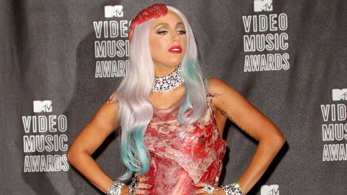 Lady Gaga's Infamous Meat Dress - Photo: theladygaga.com