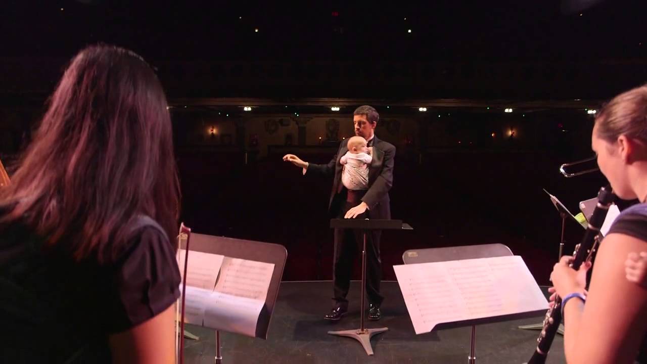 Musicians performed Ode To Joy with their babies