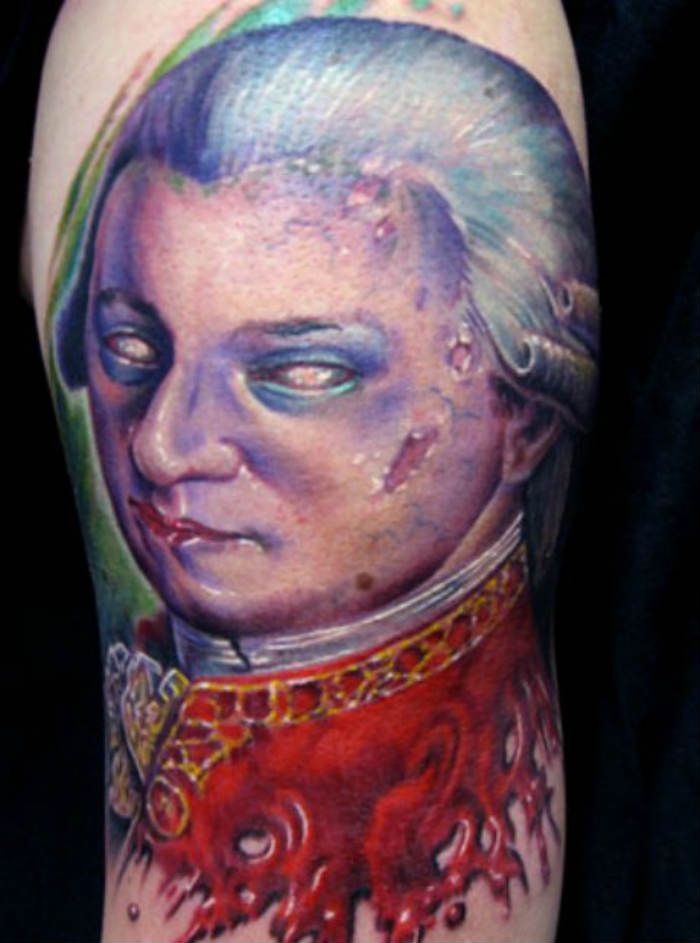 decomposing mozart tattoo