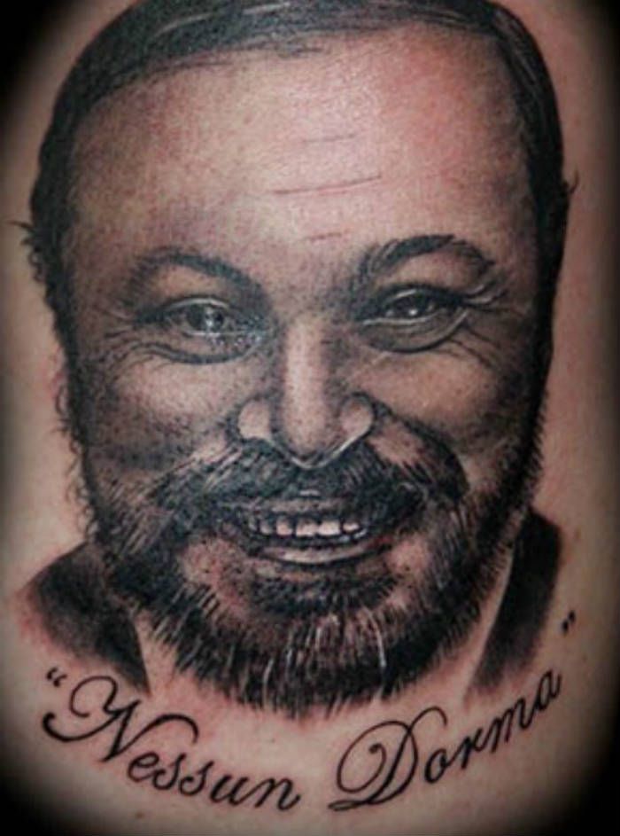 none shall sleep pavarotti tattoo