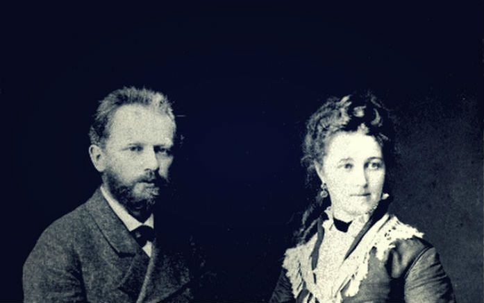 Tchaikovsky and his wife.