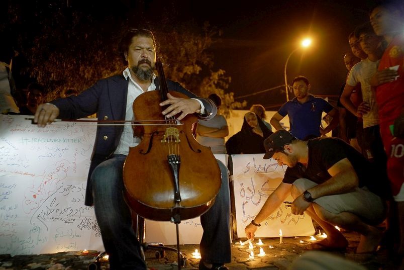 Iraqi Cellist Karim Wasfi