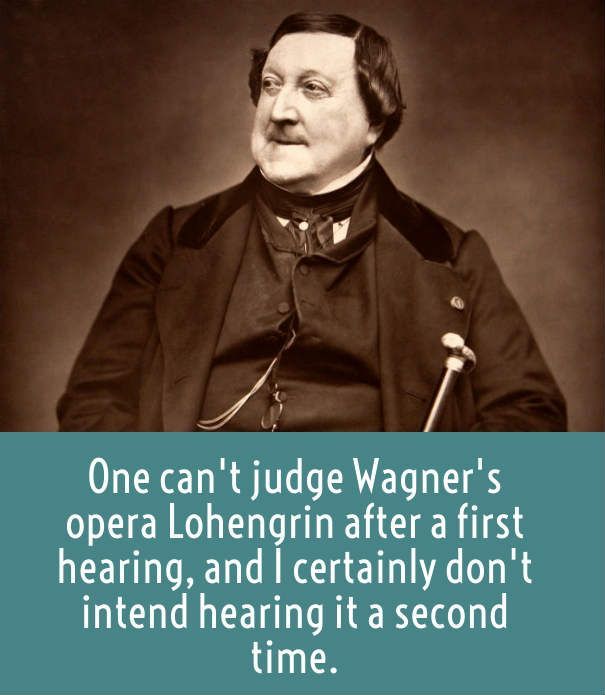 Rossini on Wagner’s Lohengrin.