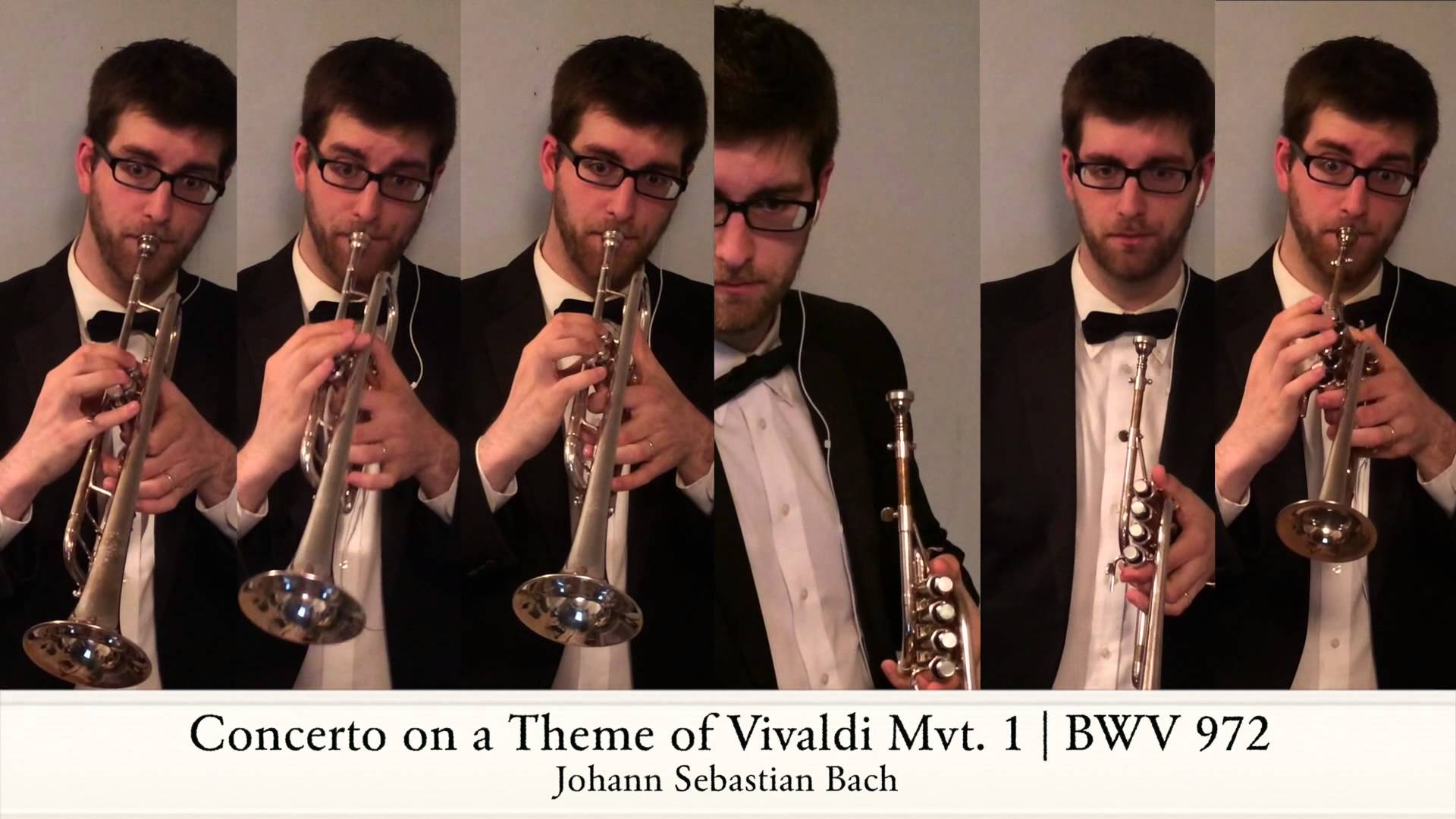 Trumpet Player Creates Brilliant New Arrangement Of Bach Concerto on a Theme of Vivaldi