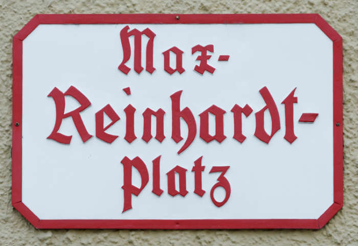 Max Reinhardt Square Street Sign