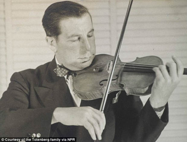 Roman Totenberg performs with the Stradivarius in the 1950s.