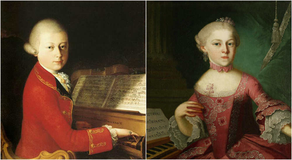 Wolfgang and Maria Anna Mozart