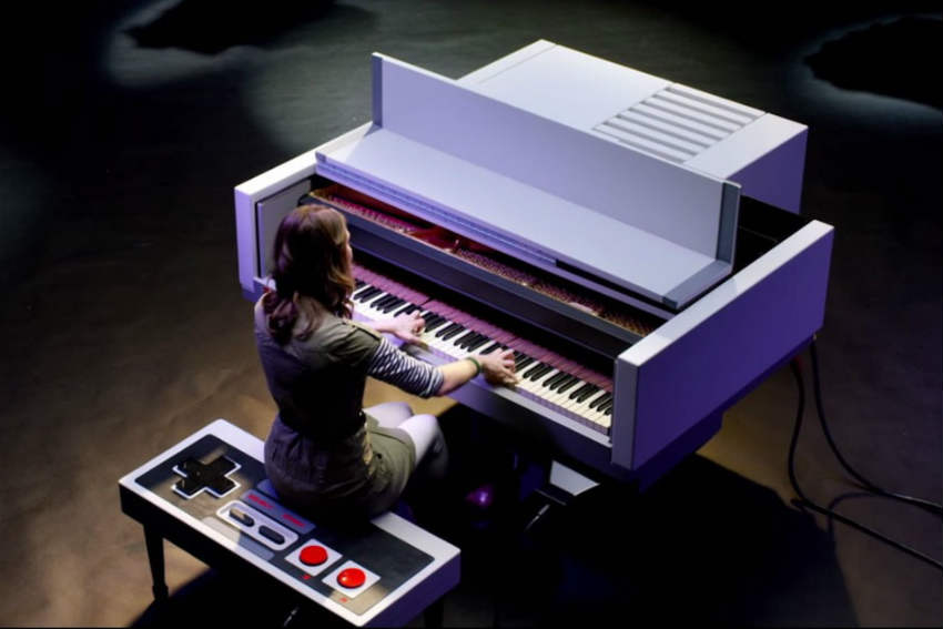 nintendo shaped piano