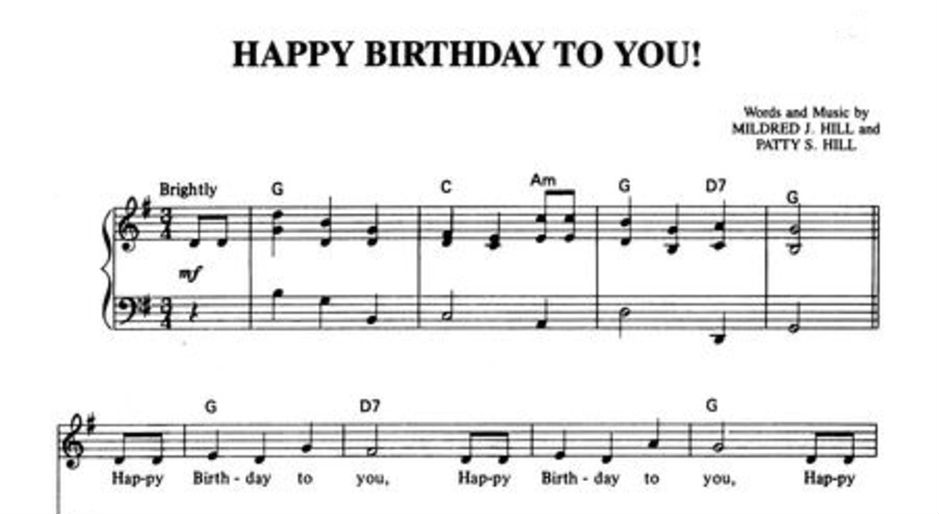 music for happy birthday song