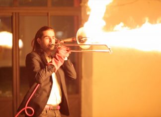 Musician Invents a Trombone That Shoots Flames Out Of It Trombone That Shoots Flames