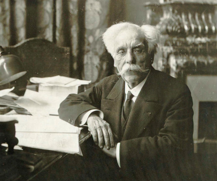 Gabriel Faure in his office