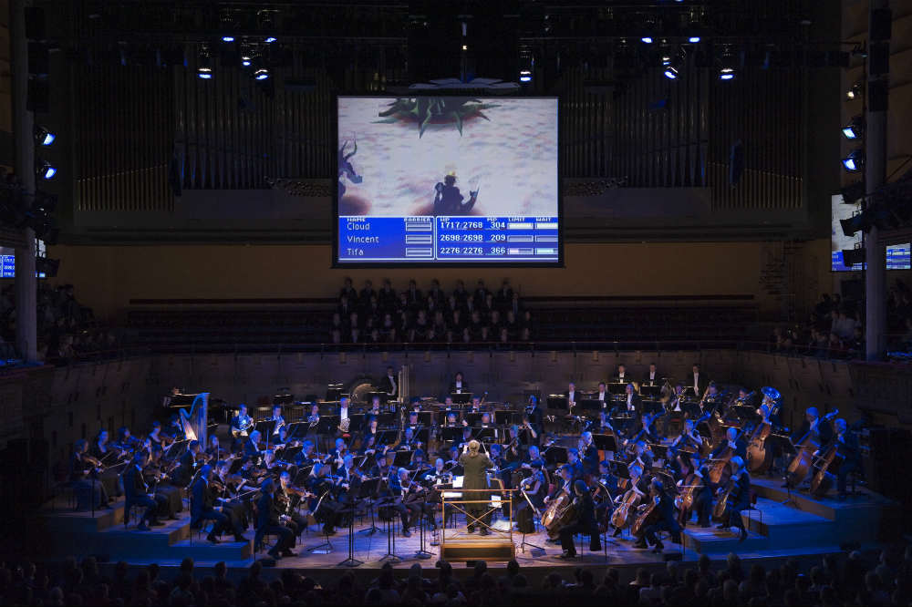 Scenes from Final Fantasy games accompany the music of the Distant Worlds tour in Stockholm.