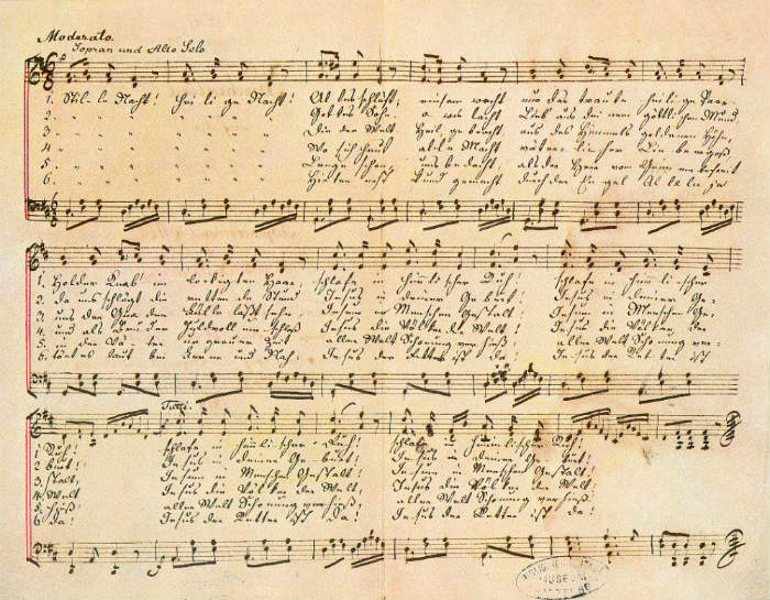 silent night manuscript