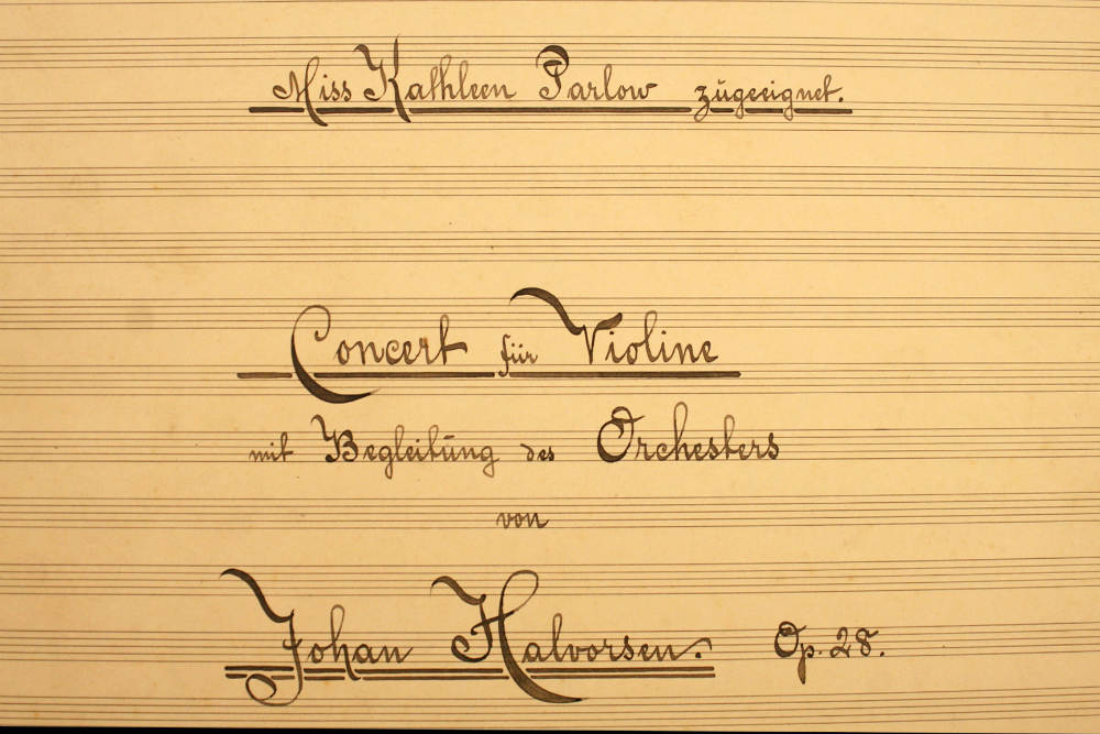Johan Halvorsen’s violin concerto
