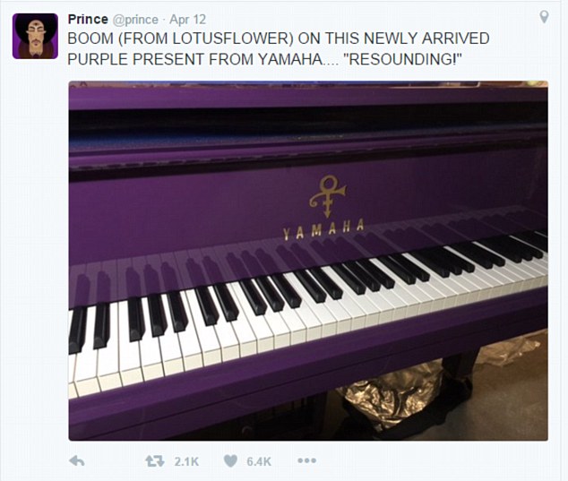 prince on twitter yamaha custom made piano