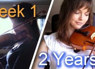 two years of violin progress compressed