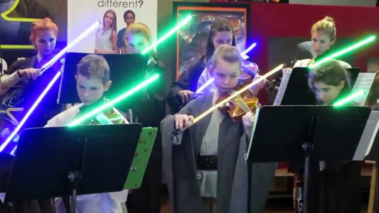 Young Padawans perform Star Wars music