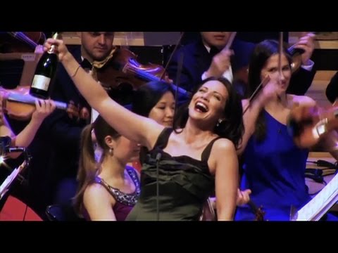 Soprano performs famous aria not quite as the composer intended.