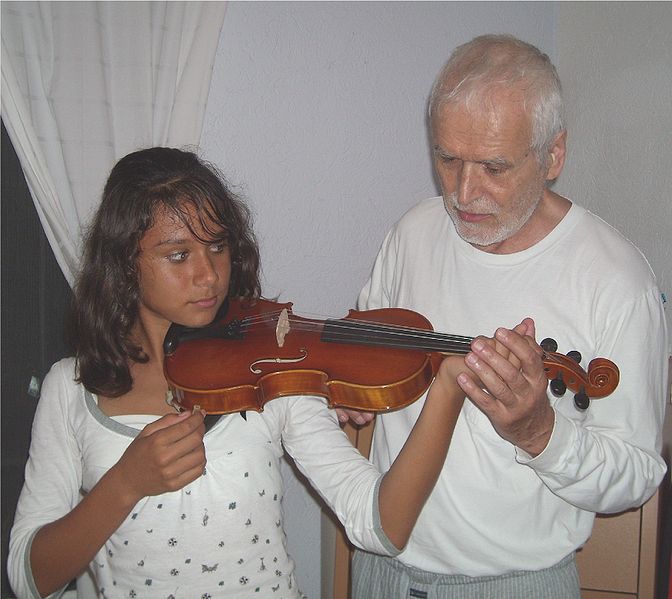 Violin lesson