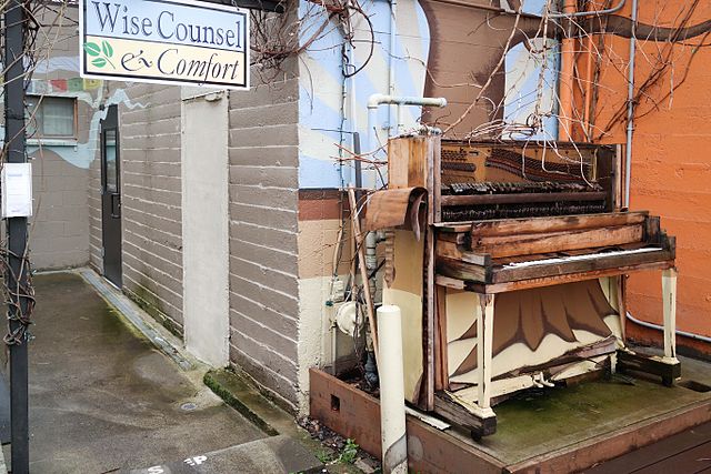 outdoor piano