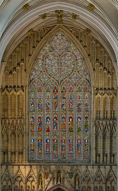 The west window at York Minster. Image credit: Diliff/Wikimedia Commons