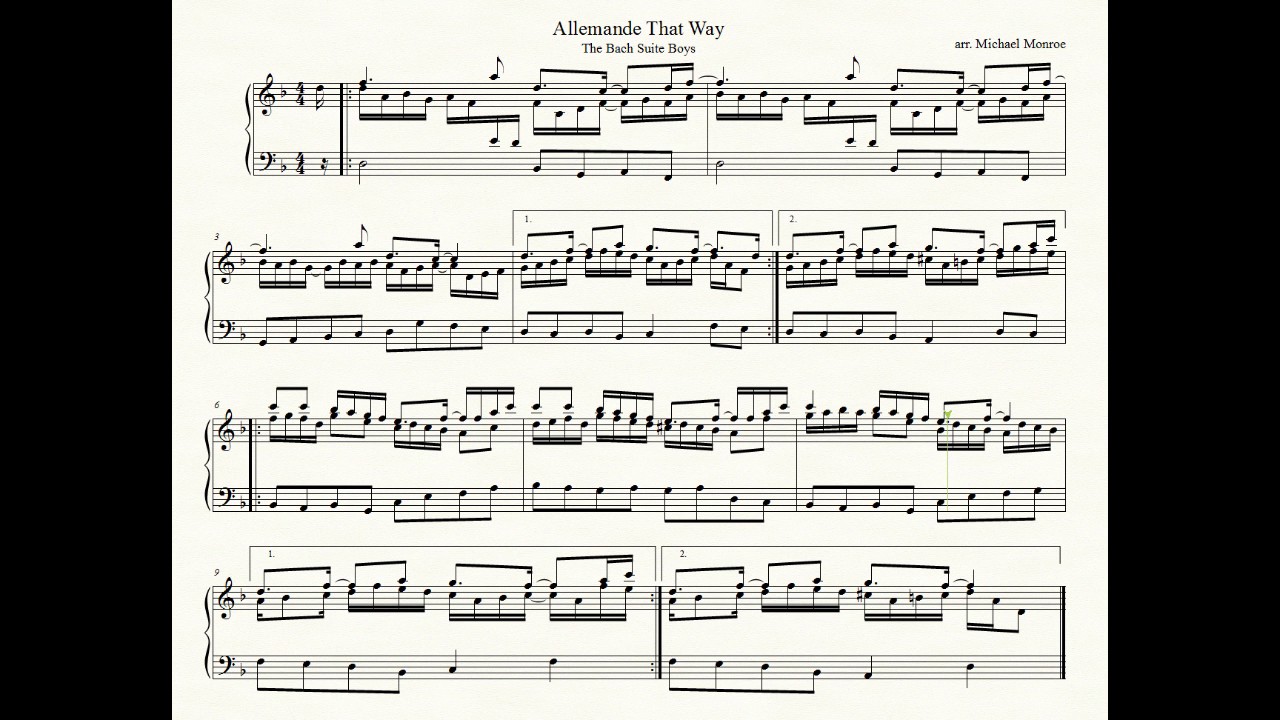 Backstreet Boys’ ‘I Want It That Way’ In Bach Allemande Mode