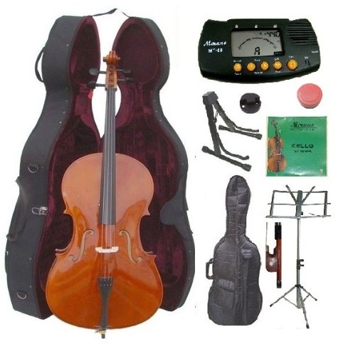 Merano 4/4 Size Cello with Hard Case