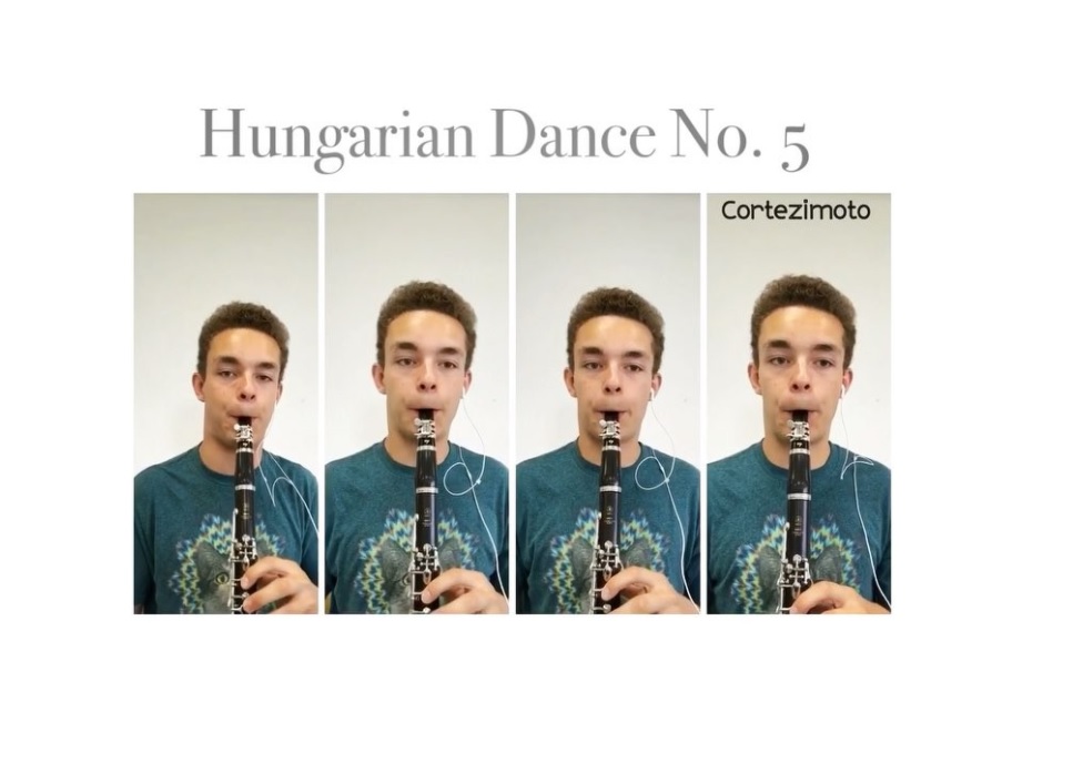 Four-way Clarinet Song cover of Brahms’s Hungarian Dance