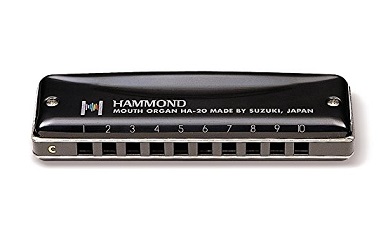 Suzuki HA-20-C Promaster Hammond Professional 10-Hole Diatonic Harmonica