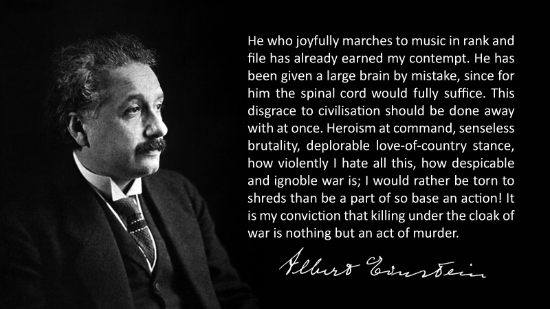 Albert Einstein quote: The individual must not merely wait and criticize,  he must