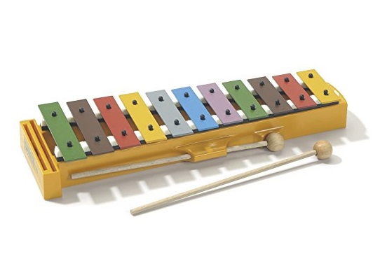 13 Tones Xylophone Professional Glockenspiel Non Burrs Crisp Sweet Sound Unique Traditional Design for Toy
