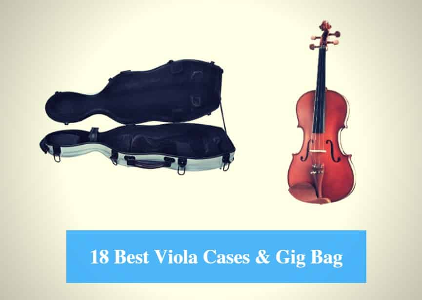 Paititi 16 inch Professional Oblong Shape Lightweight Viola Hard Case with Hygrometer Black/Brown 
