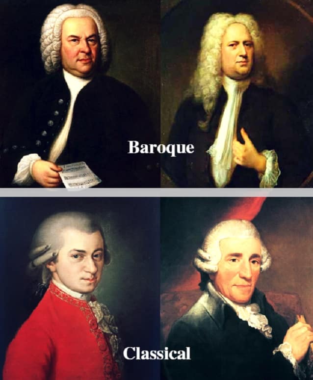 Различия между барокко и классической музыкой